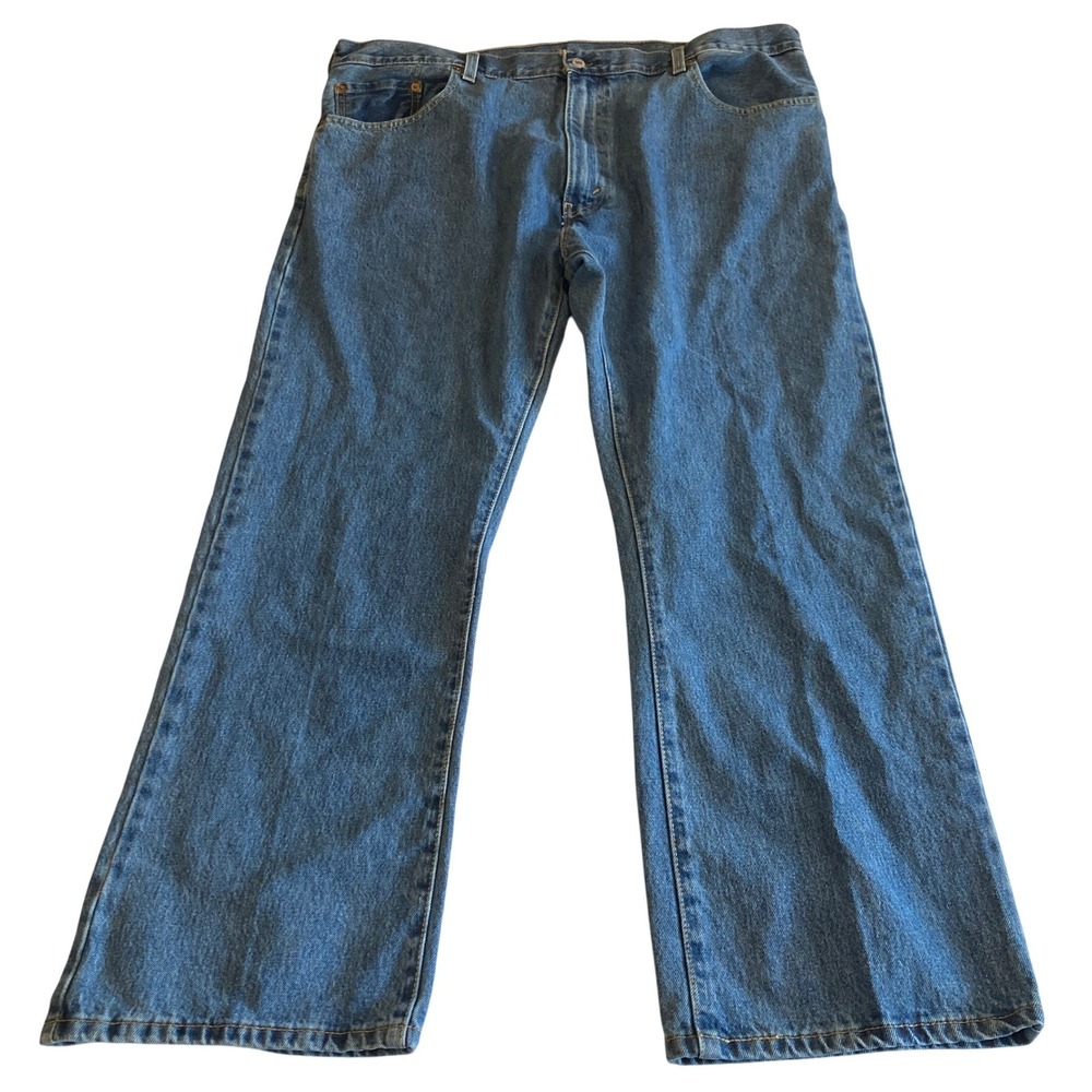 Levi's 517 Jeans Bootcut Mens 42x30 (Fit 40x29.5) Medium Wash Blue Denim